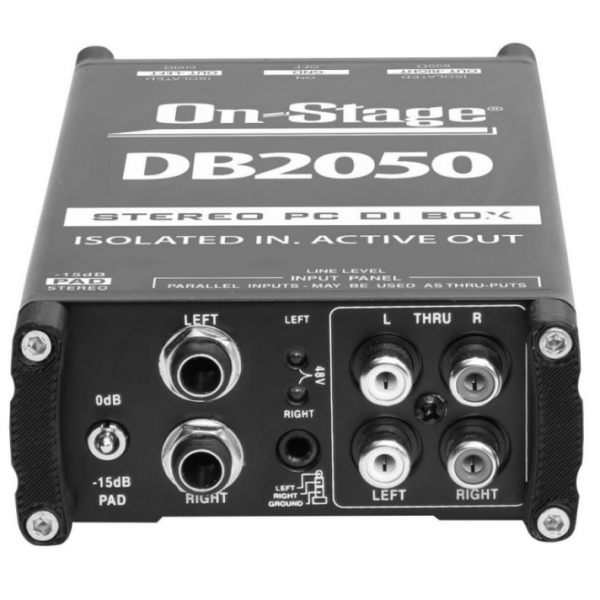 On Stage DB2050 Active Stereo Multi-Media DI Box
