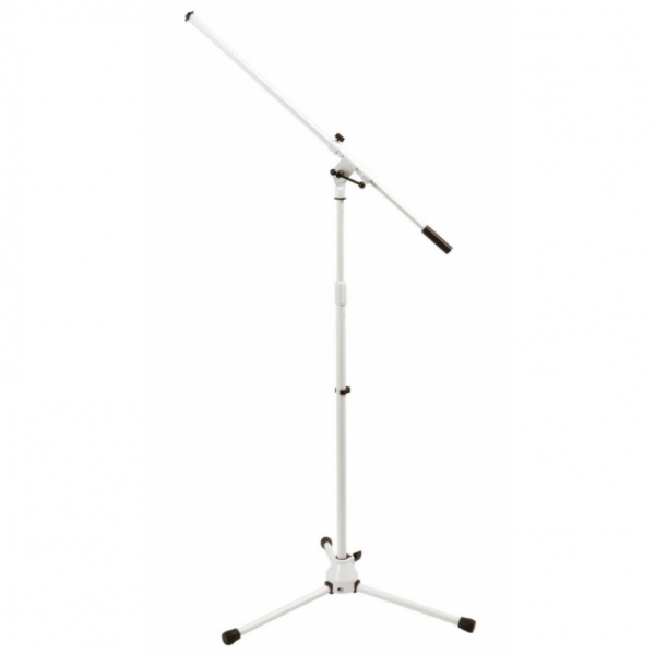 On Stage MS7801W Euro Boom Microphone Stand (White)