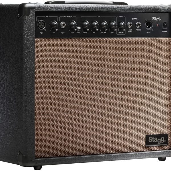 Stagg 60 AA R  > 60 Watt RMS Acoustic Guitar Amplifier with Spring Reverb
