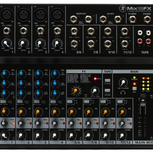 Mackie Mix12FX 12-channel Compact Mixer with Effects