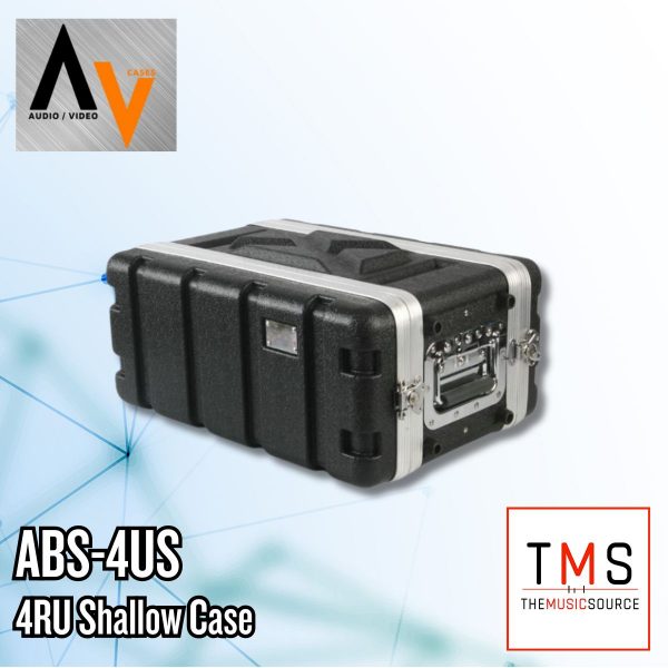 AV CASES - ABS-4US (4RU Shallow Case)