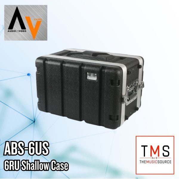 AV CASES - ABS-6US (6RU Shallow Case)