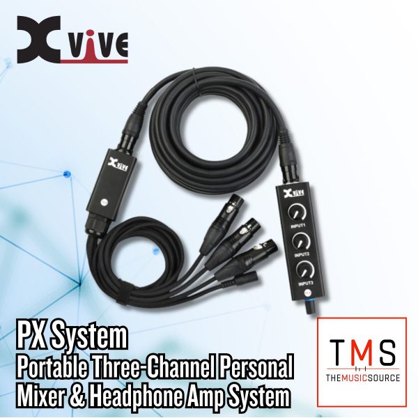 Xvive Audio PX Portable Three-Channel Personal Mixer & Headphone Amp System
