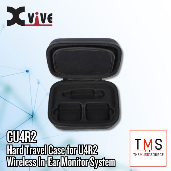 Xvive Audio CU4R2 Hard Travel Case for U4R2 Wireless In-Ear Monitor System (Black)