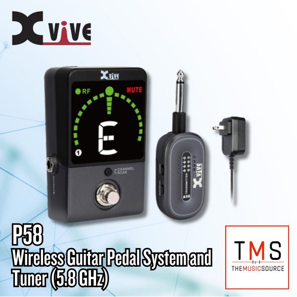 Xvive Audio P58 Wireless Guitar Pedal System and Tuner (5.8 GHz)
