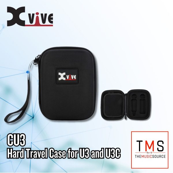 Xvive Audio CU3 Hard Travel Case for U3 and U3C Wireless Microphone Systems (Black)