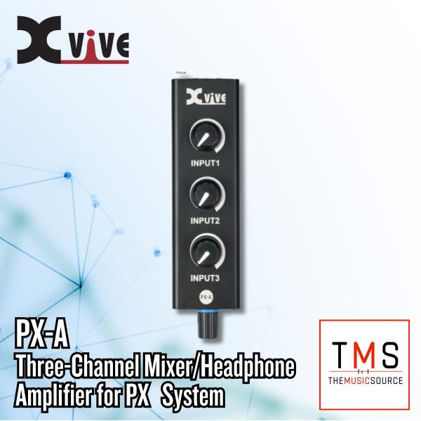 Xvive Audio PX-A Three-Channel Mixer/Headphone Amplifier for PX Personal Monitoring System